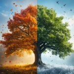 lucid origin highly detailed single large tree showing all fou 0