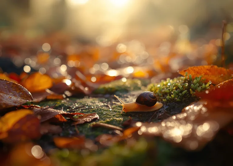 autumn snail forest floor laptop free seasonal wallpapers