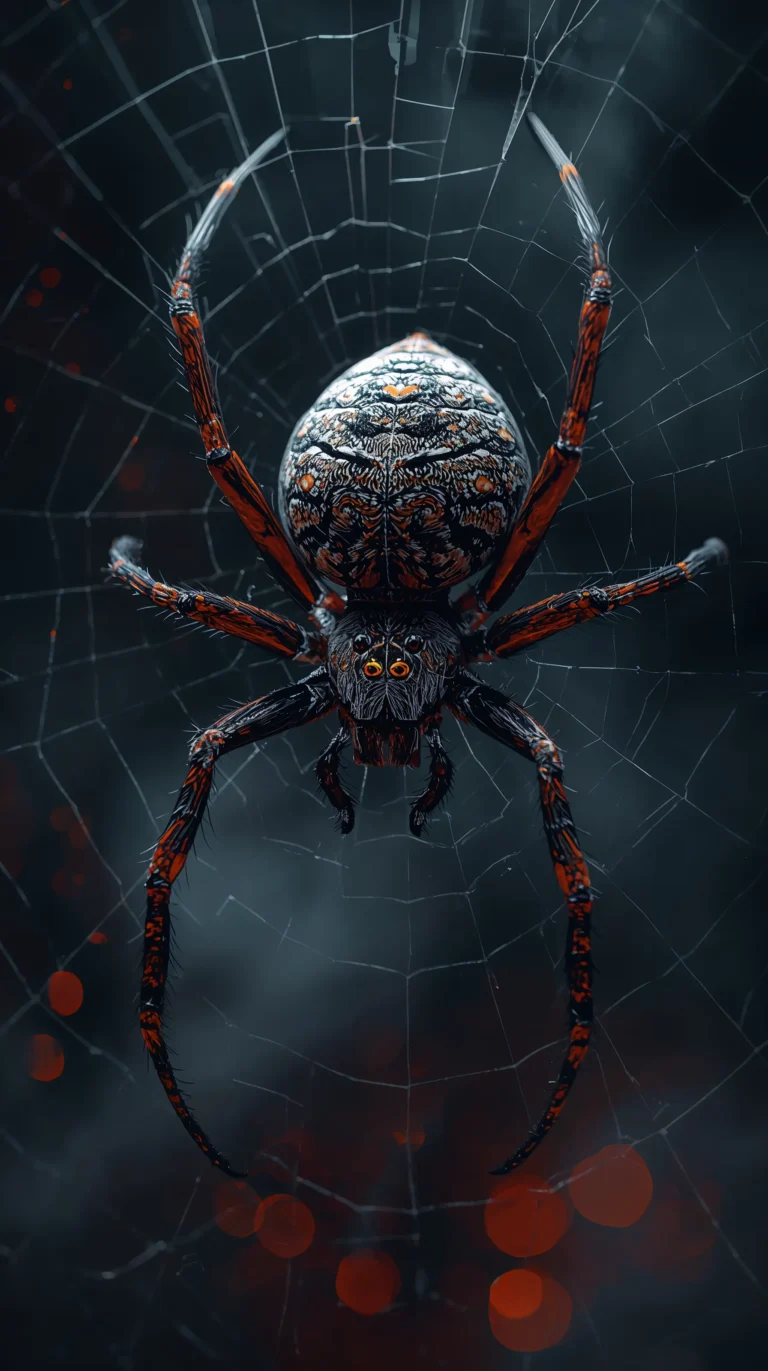 black spiders black background halloween spooky wallpapers