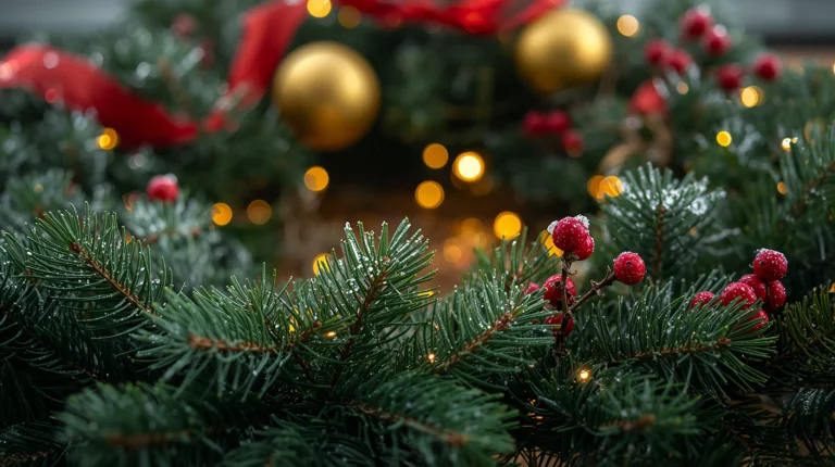 cozy winter aesthetic wallpapers for desktop christmas wreath