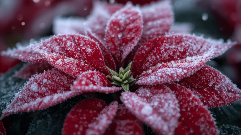 cozy winter aesthetic wallpapers for desktop poinsettia macro