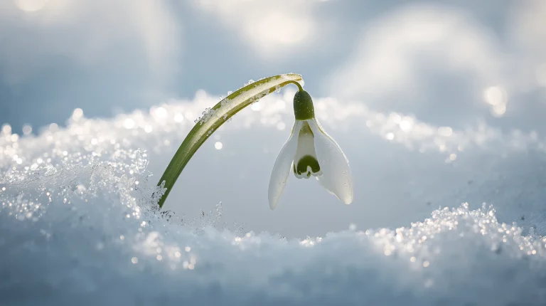 cozy winter aesthetic wallpapers for desktop snowdrop mflower