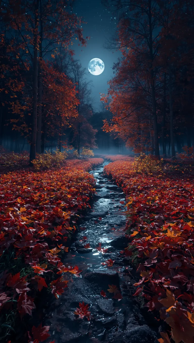 cute autumn wallpapers for iphone magical night forest