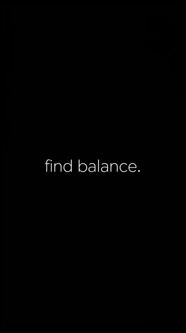 find balance minimal black and white typography wallpapers