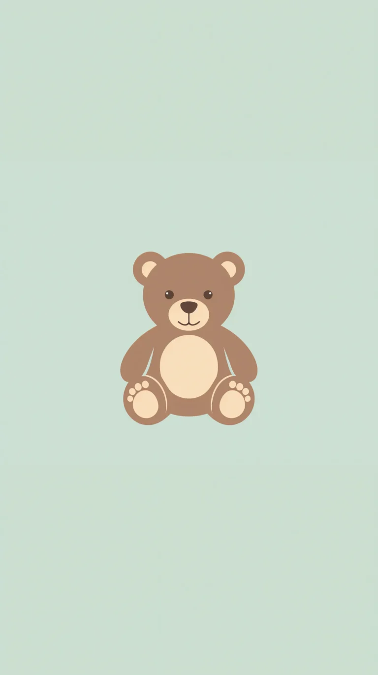 free minimalist wallpapers cute bear iphone