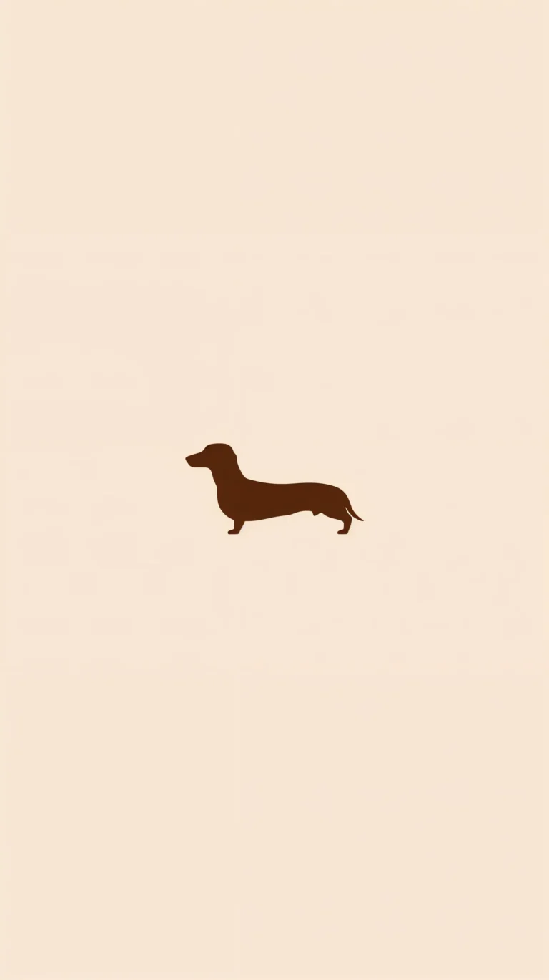 free minimalist wallpapers cute dachshund iphone