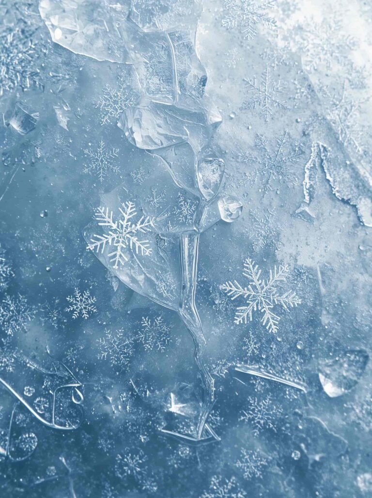 frosted glass snowflake winter free seasonal wallpapers