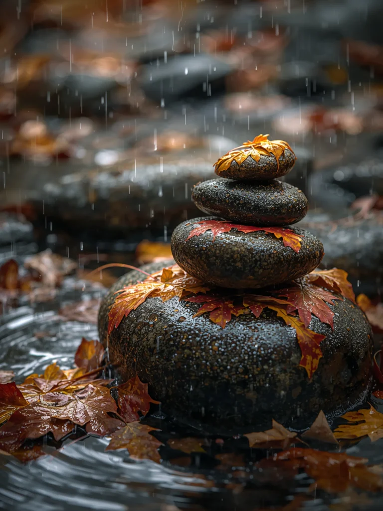 ipad autumn stones stream free seasonal wallpapers