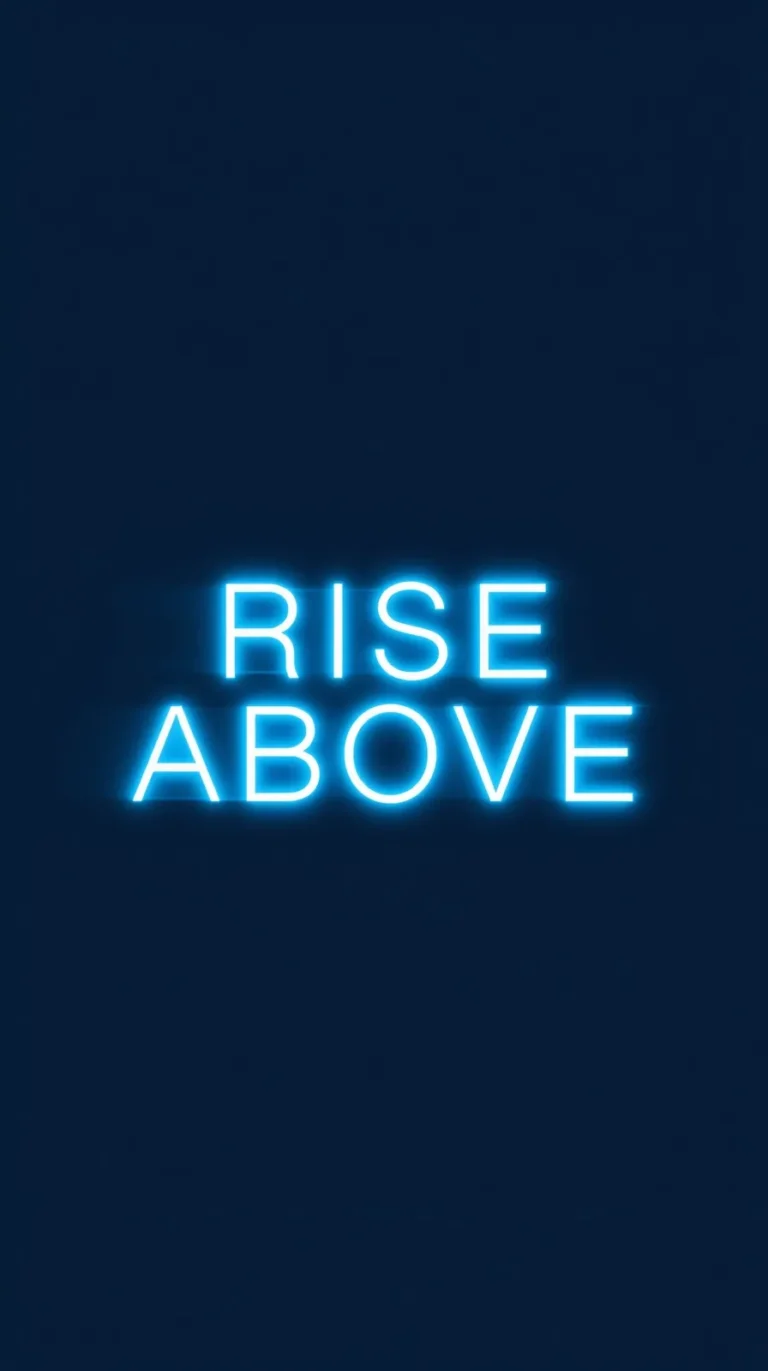 rise above minimal black and white typography wallpapers