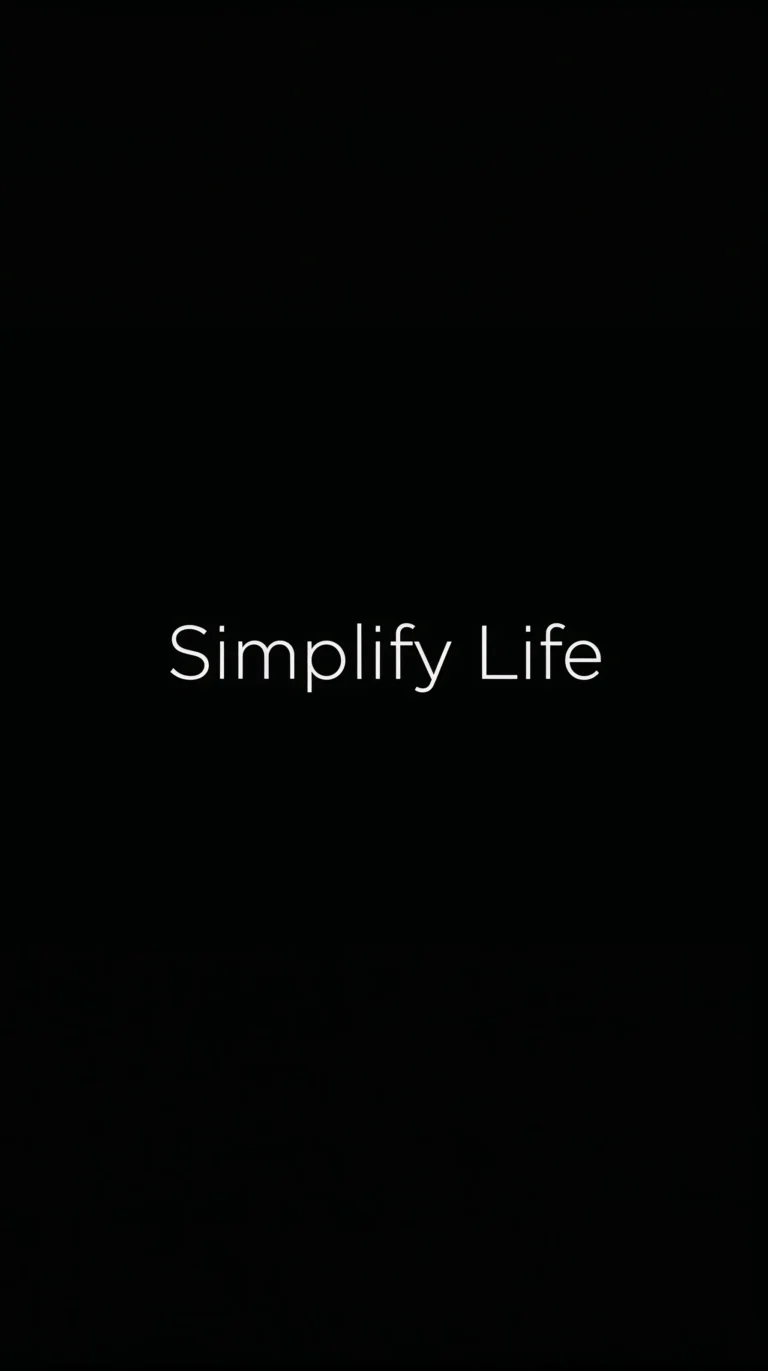 simplify life minimal black and white typography wallpapers