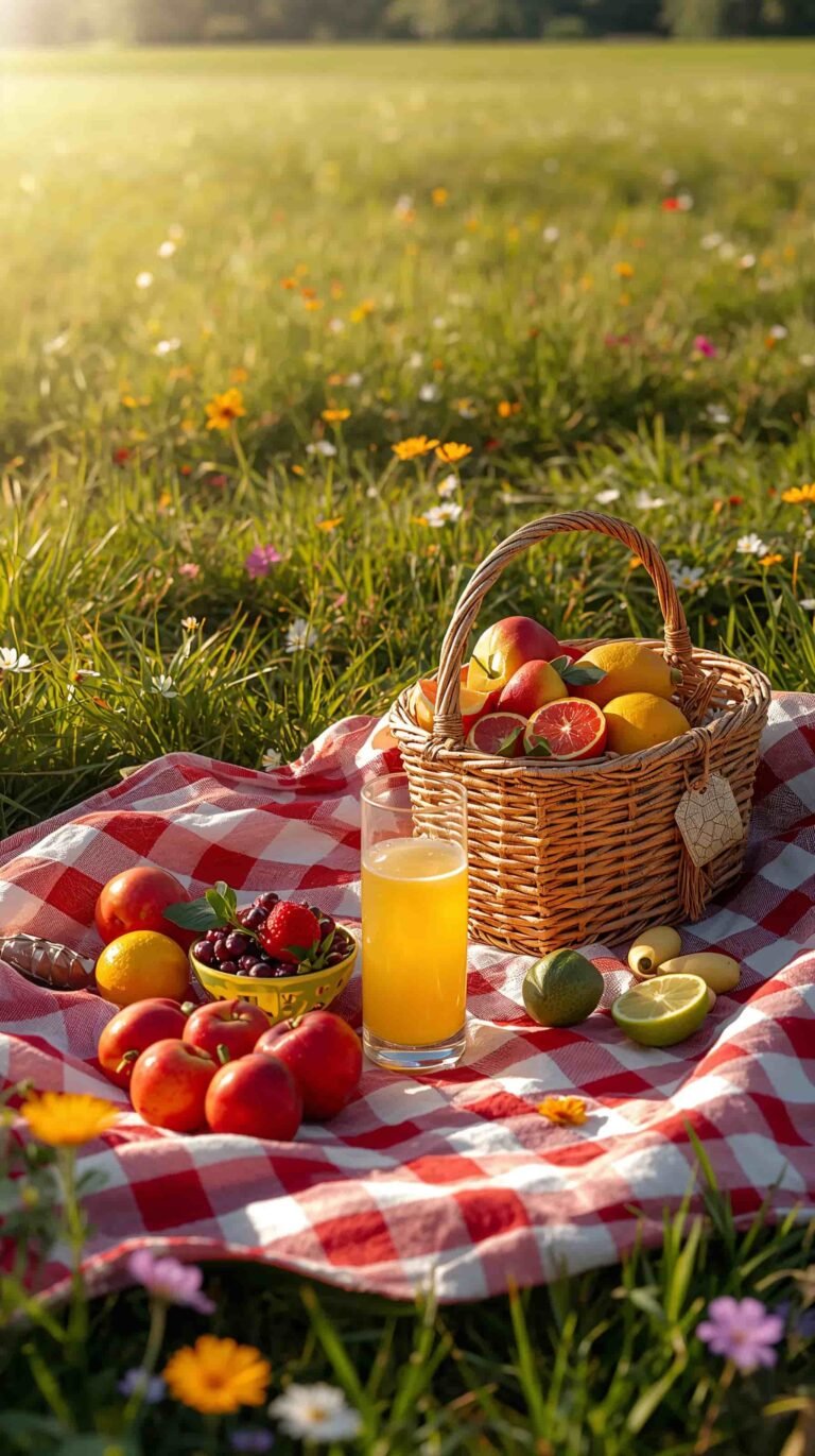 summer picnic meadow free seasonal wallpapers