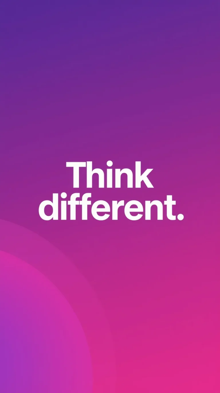 think different minimal black and white typography wallpapers