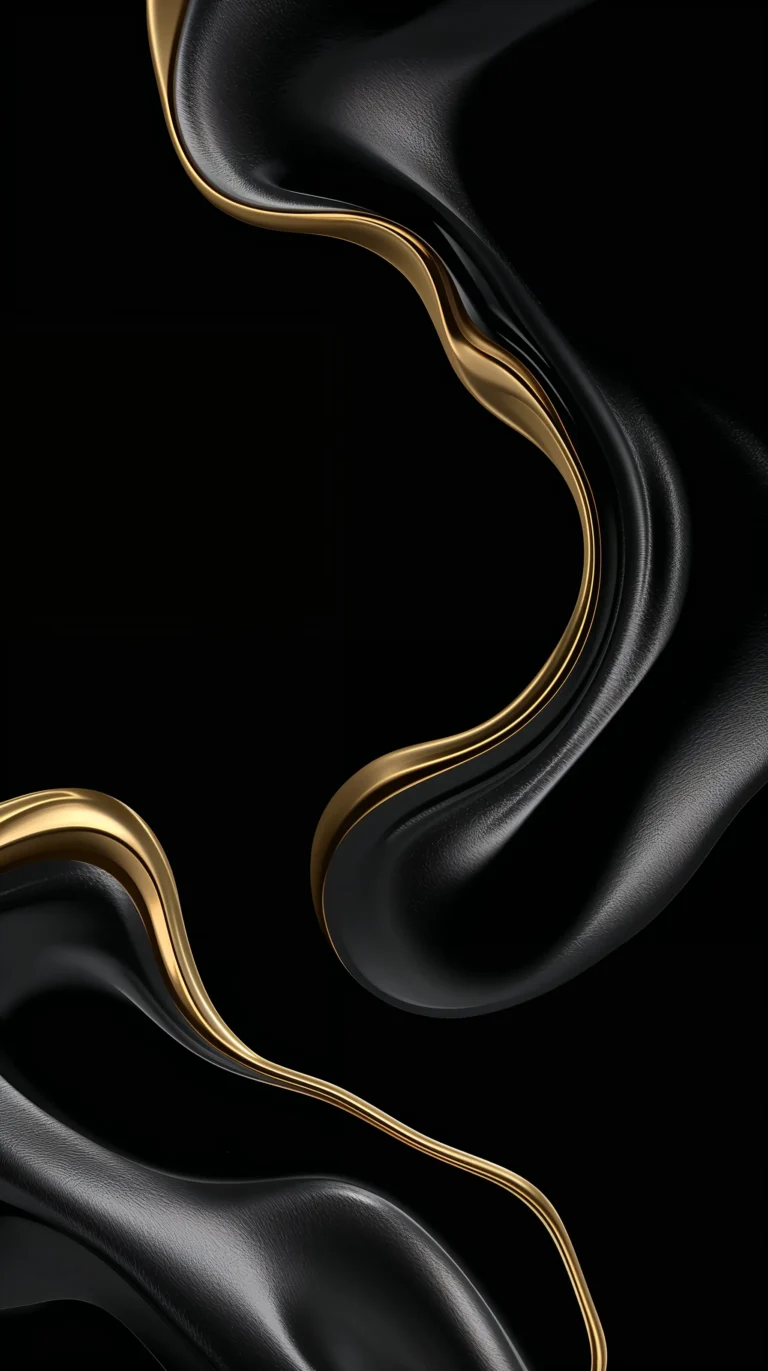 black-abstract-wallpapers-neon-gradient-waves-high-contrast-design-gold