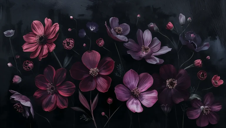 black-floral-wallpapers-abstract-floral-shadows-tablet