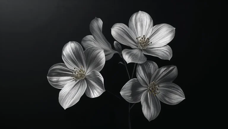 black-floral-wallpapers-silver-petal-elegance-tablet