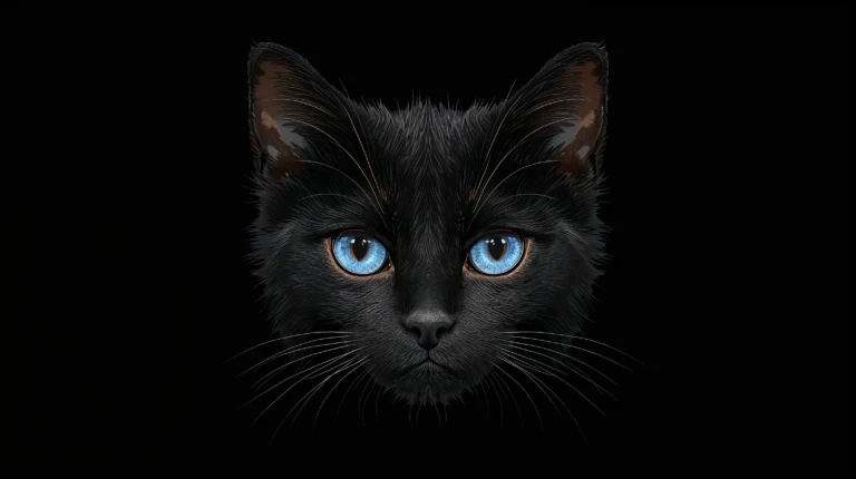 blue eyes cat cute black wallpapers laptop
