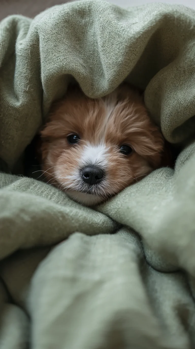 cute-animal-wallpapers-cpuppy-cozy-under-blanket-phone
