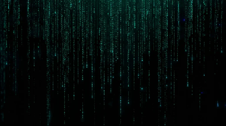 futuristic black tech wallpapers for laptop digital binary stream