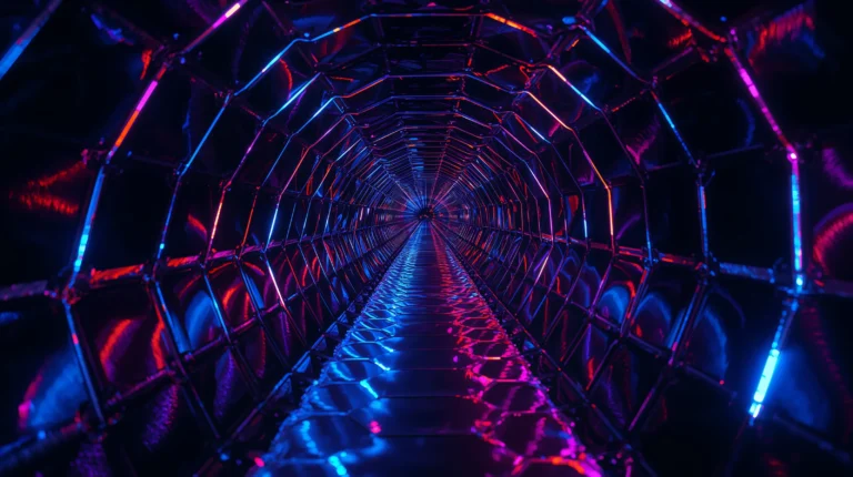 futuristic black tech wallpapers for laptop geometric neon tunnel