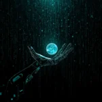 futuristic black tech wallpapers for laptop robot hand data value cover