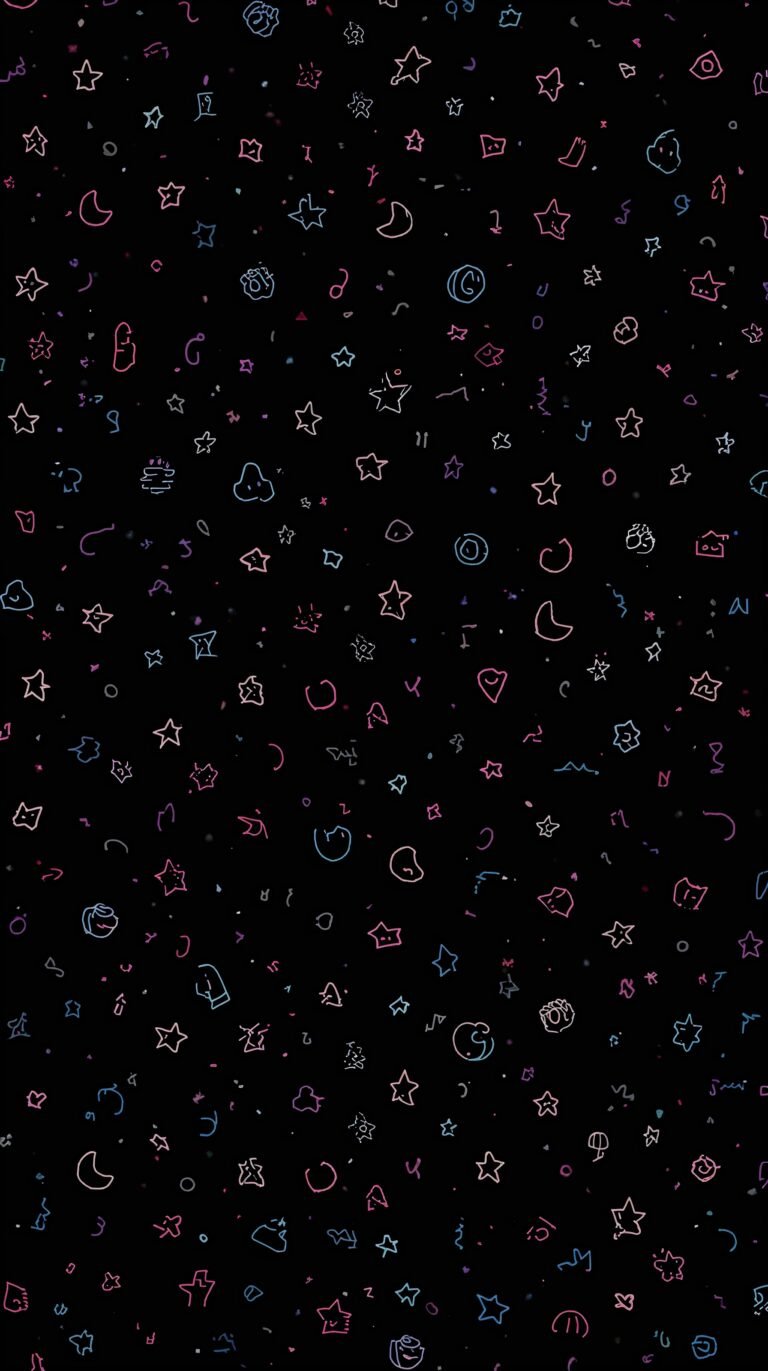 pastel icons cute black wallpapers iphone