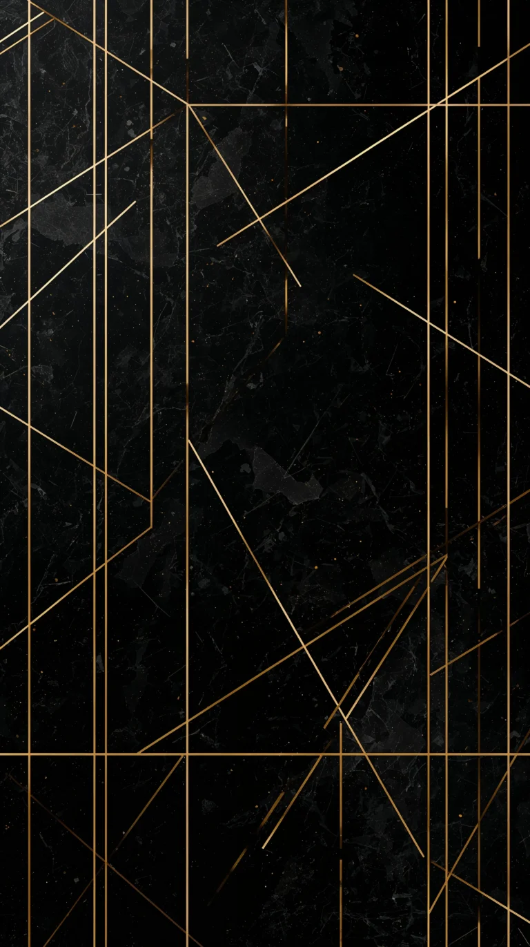 thin golden geometry black wallpapers iphone