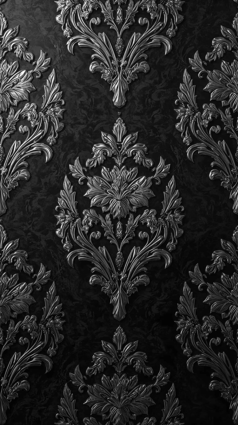 vintage-black-wallpapers-embossed-floral-elegant-pattern-phone