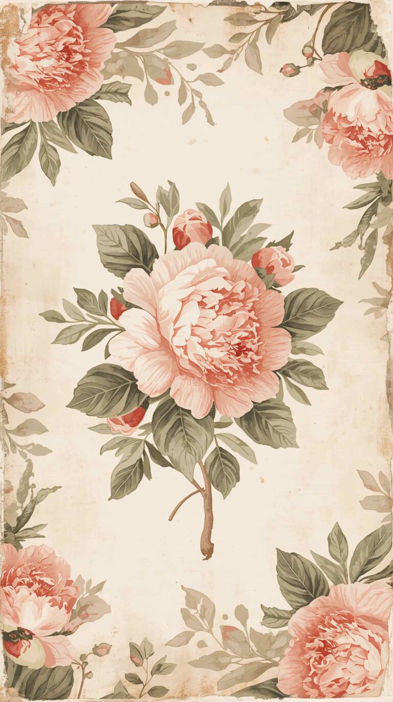vintage floral wallpapers for phone watercolor roses