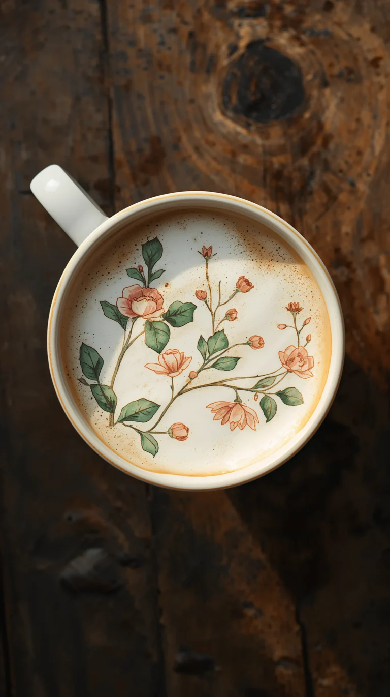 vintage-wallpapers-botanical-coffee-foam-art-phone