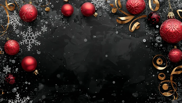 black-christmas-ornament-wallpaper-red-dynamic-elegant-hand-painted-ornament-ipad