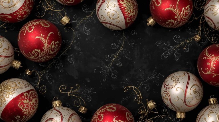 black-christmas-ornament-wallpaper-red-gold-elegant-hand-painted-laptop