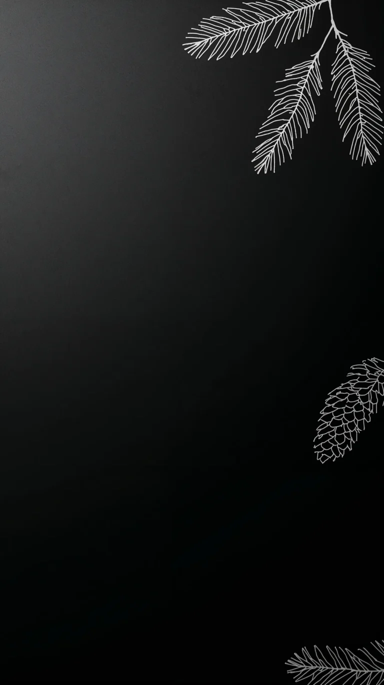black-minimal-wallpapers-minimal-pine-needle-bottom-phone