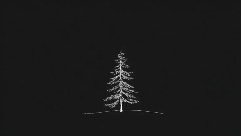 black-minimal-wallpapers-top-right-pine-branch-outline-ipad