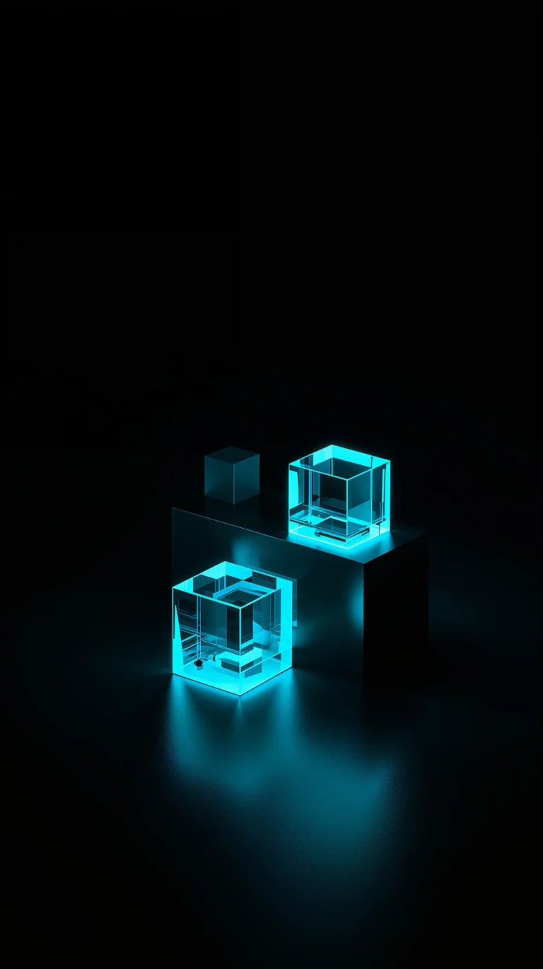 black-neon-wallpapers-geometric-cyan-shapes-phone