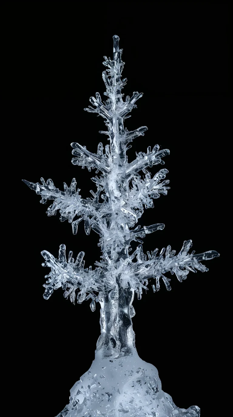 black-winter-wallpapers-geometric-frozen-crystal-design-phone