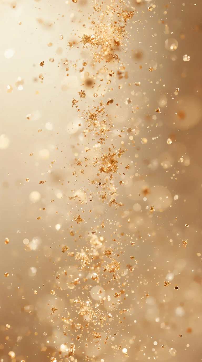 celebration-wallpapers-gold-bubbles-party-glow-phone