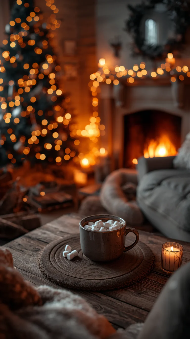 christmas-aesthetic-wallpapers-hot-chocolate-by-the-tree-phone
