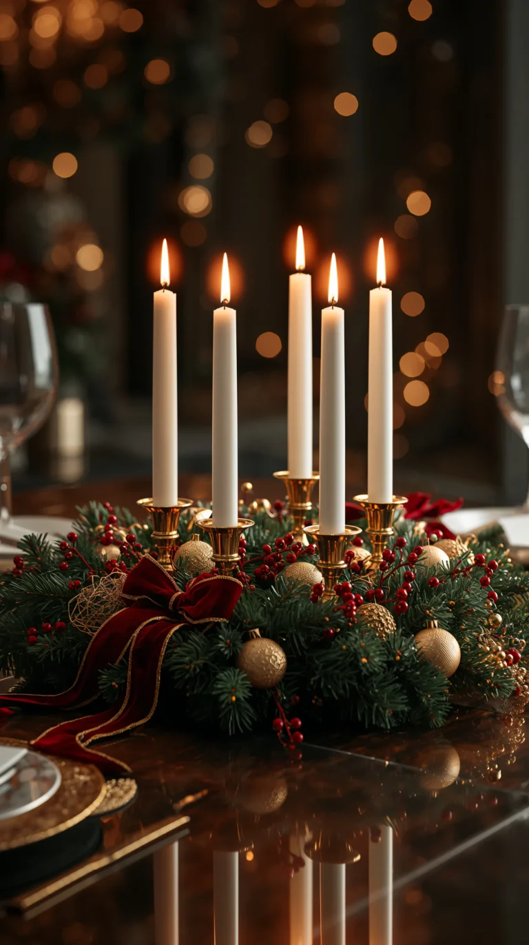 christmas-lights-wallpapers-luxury-advent-wreath-golden-candles-tree-phone