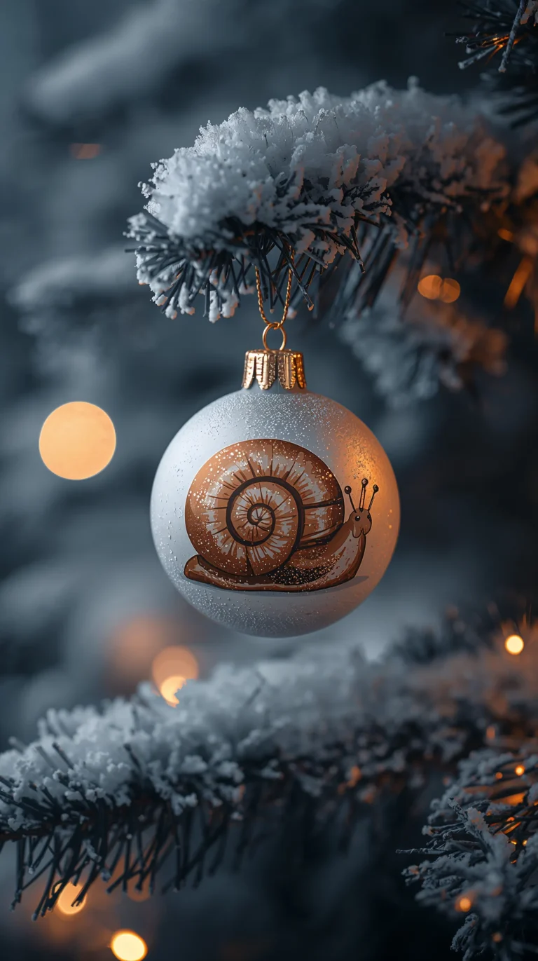 christmas-ornament-wallpapers-painted-snail-gold-bauble-phone