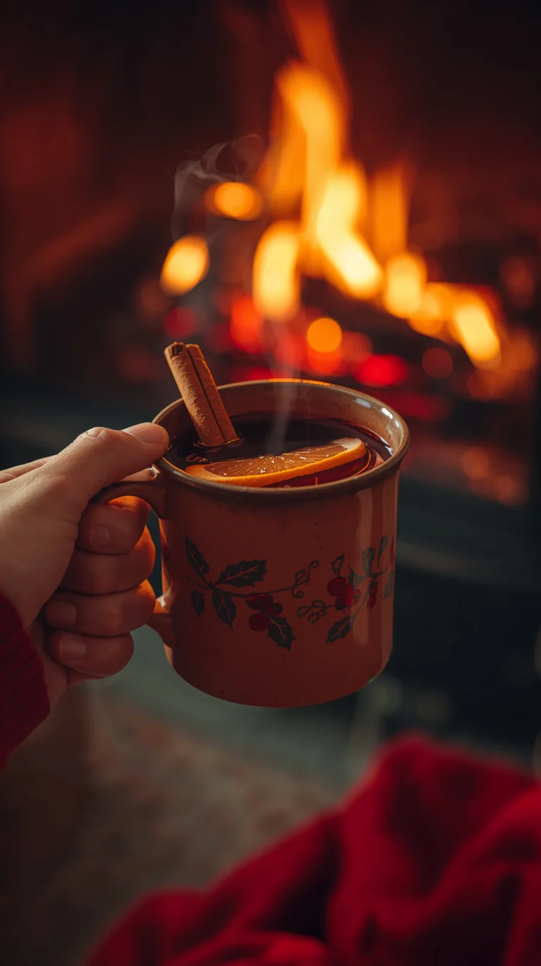 cozy–winter–drinks–mulled–wine–fireplace–macro–phone