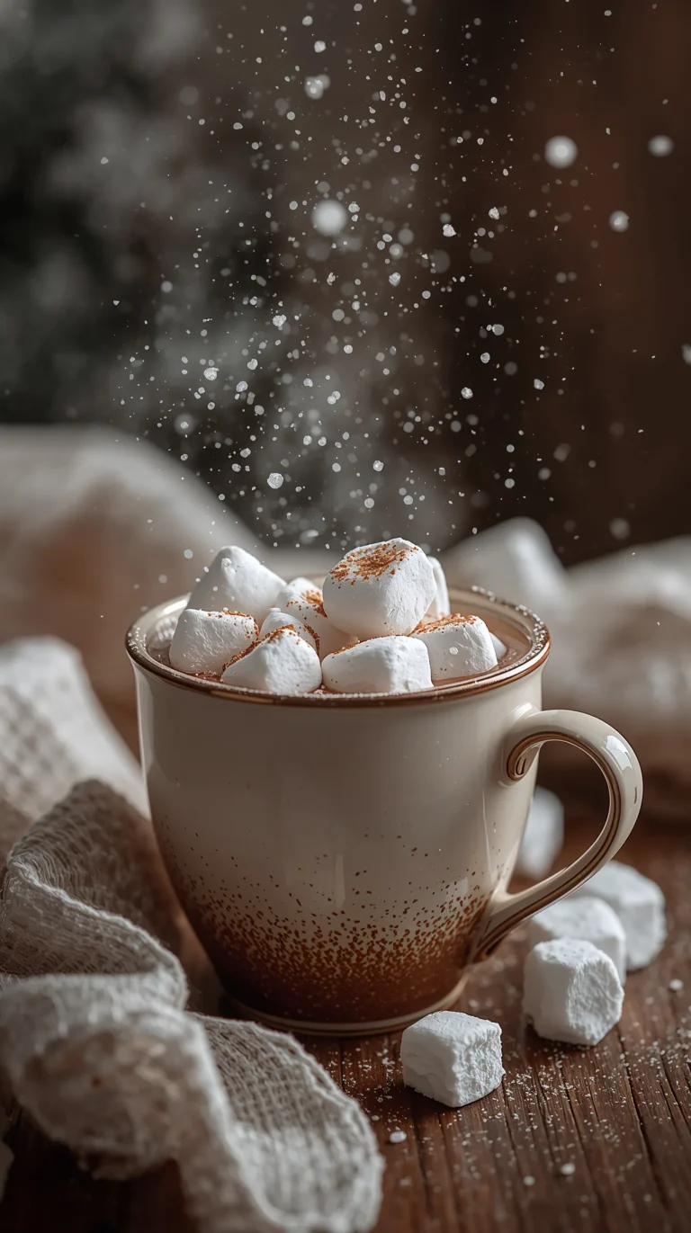 cute-aesthetic-wallpapers-for-iPhone_snowflake-on-hot-cocoa-cup