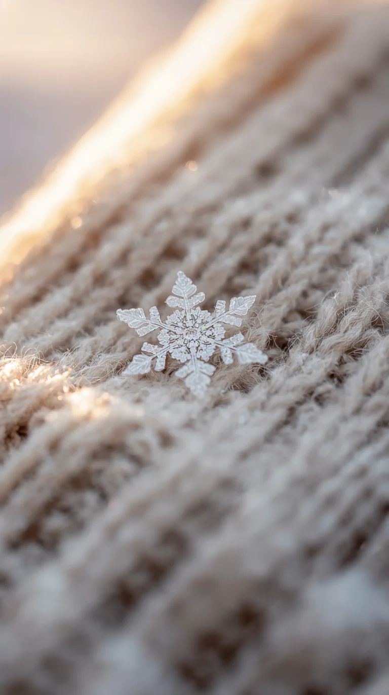 cute-aesthetic-wallpapers-for-iPhone_snowflake-on-sweater-closeup