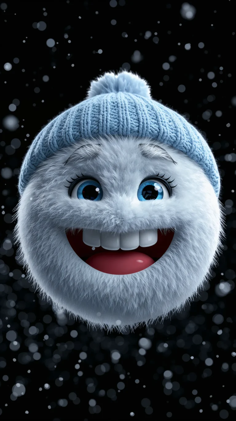 cute-emoji-winter-wallpaper-light-blue-hat-phone