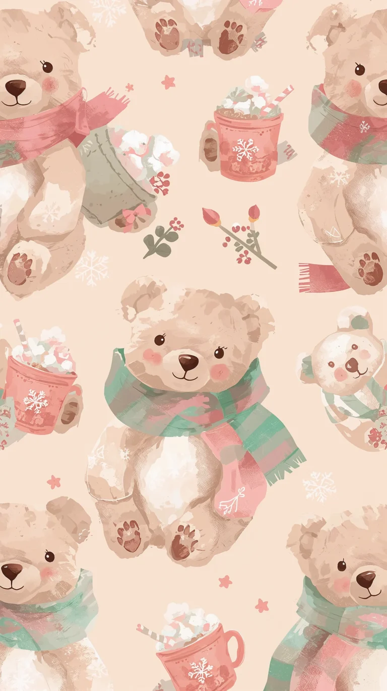 cute-pattern-wallpapers-teddy-cocoa-dark-phone