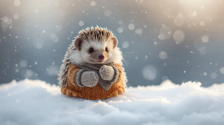 cute-winter-animal-wallpapers-hedgehog-winter-mittens-latop