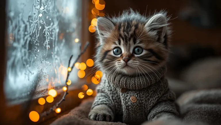 cute-winter-animal-wallpapers-kitten-cabin-cozy-ipad