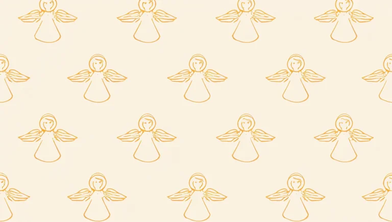 minimal-christmas-pattern-wallpapers-gold-line-art-angels-ipad
