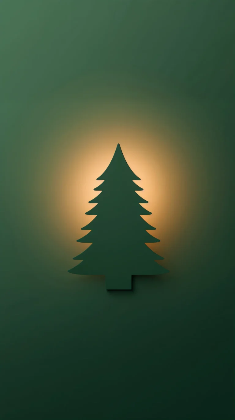 minimal-christmas-wallpapers-modern-tree-green-aesthetic-phone