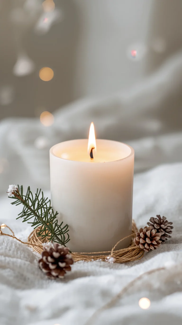 minimal-christmas-wallpapers-white-candle-cozy-holiday-phone