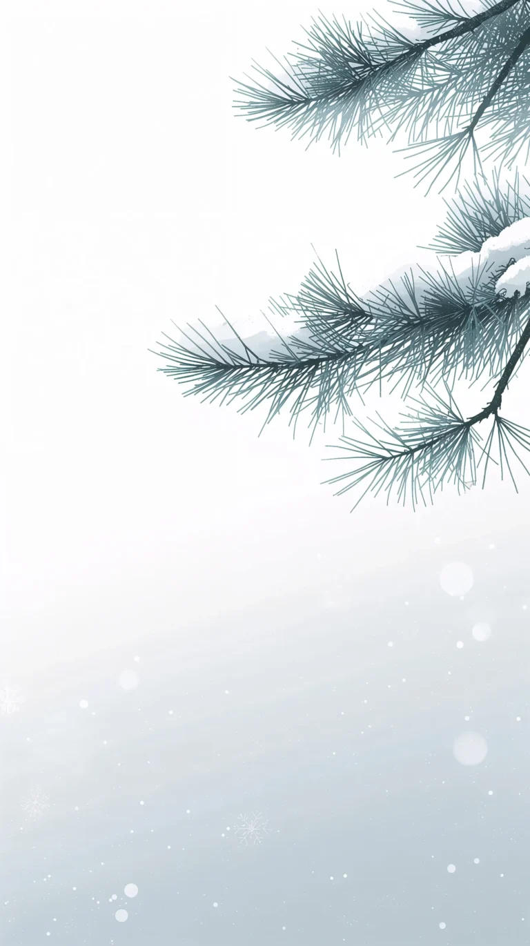 minimal-snow-wallpapers-pine-tree-iphone